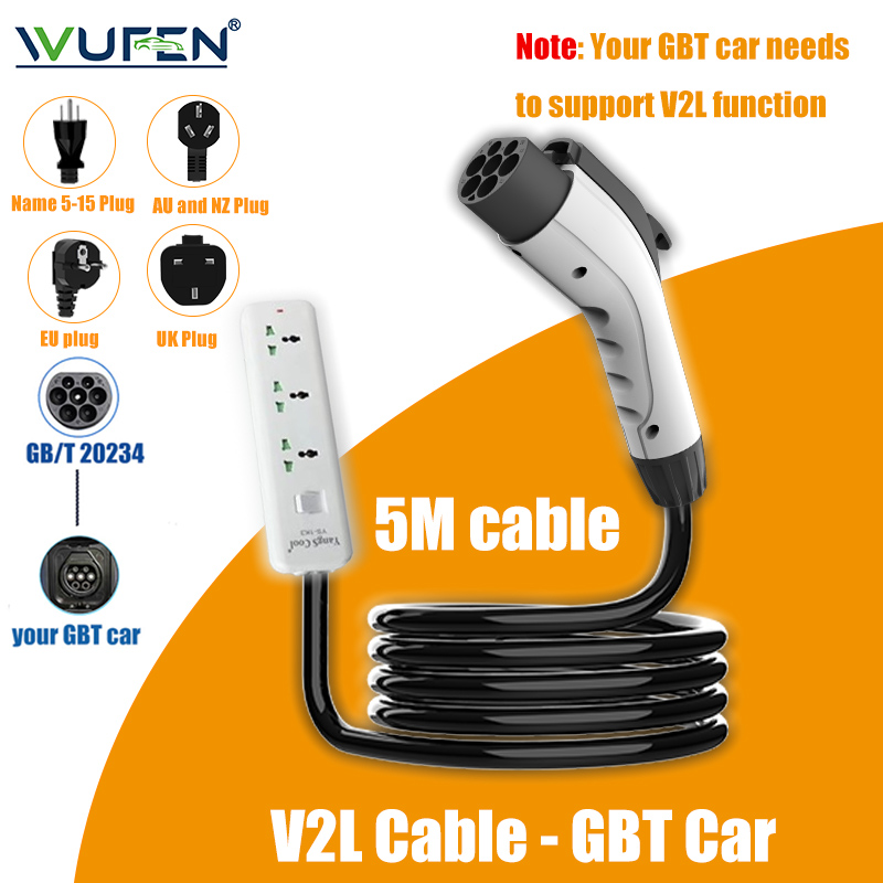 Outdoor Power Nz - WUFEN V2L Kabel Elektroauto Seitenentladungsstecker EV-Ladegerät