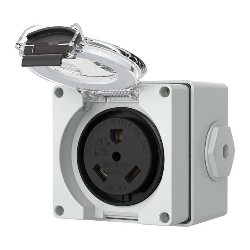 Outdoor Power Receptacle Box - ABYP NEMA TT-30R 30Amp Steckdosenbox, 125