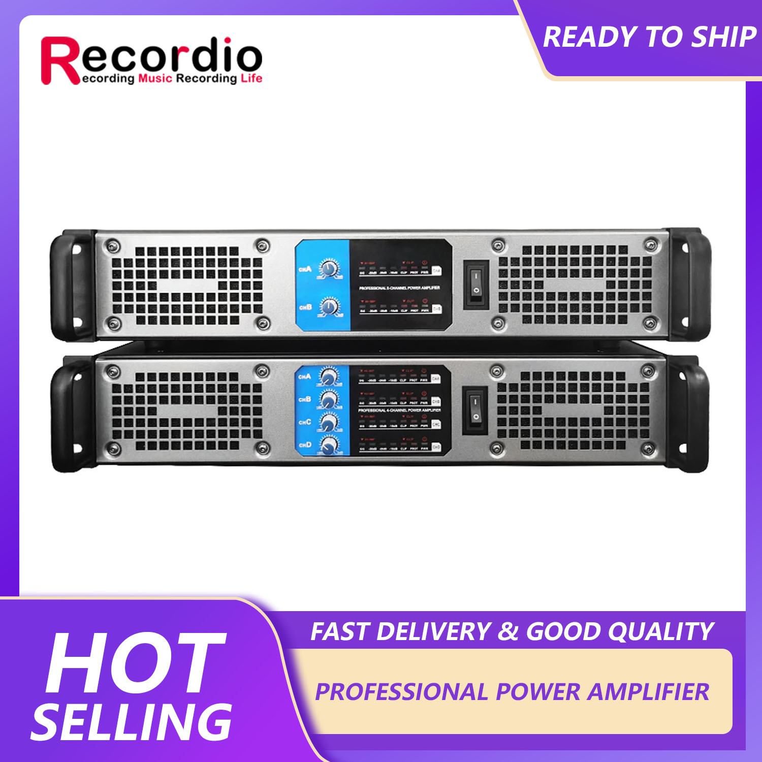 Outdoor Power Amplifier - GAP-602 Professioneller 2-Kanal-Audio-Hochleistungsverstärker für den Bühnenverstärker