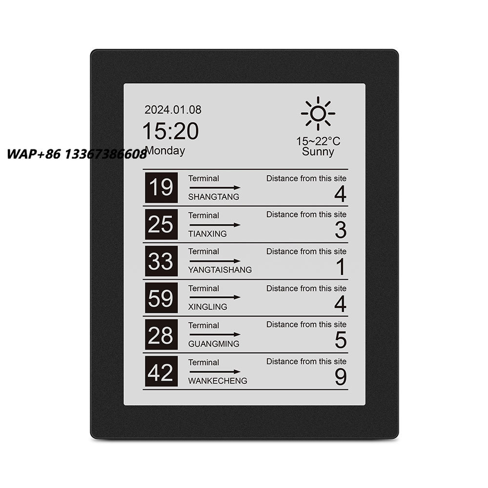 Outdoor Power Station - Outdoor 13,3 Zoll E-Ink Solarbetriebene Busstation
