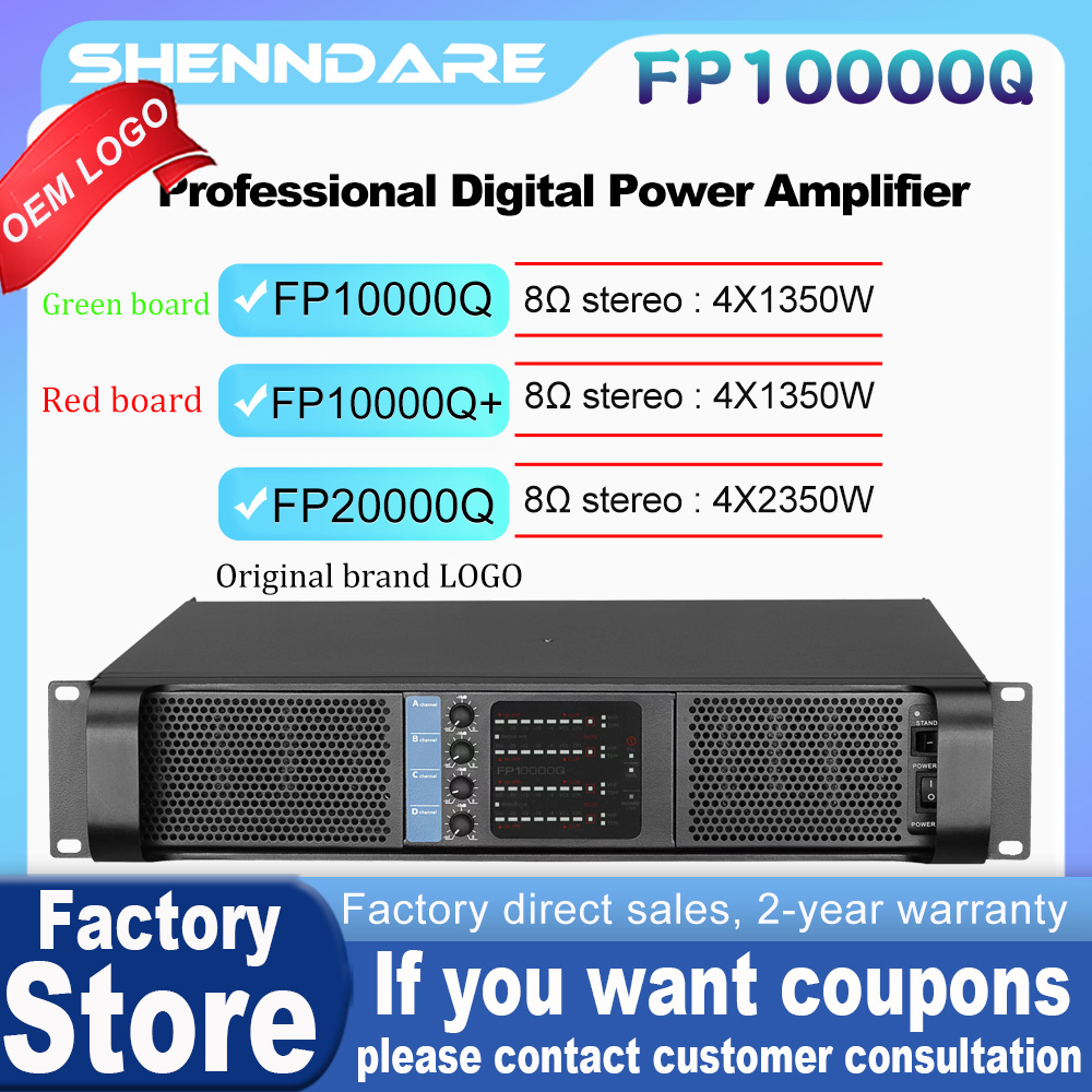 Outdoor Power Amplifier - FP10000Q Audio-Leistungsverstärker 4 Kanäle 4x1350W 10000