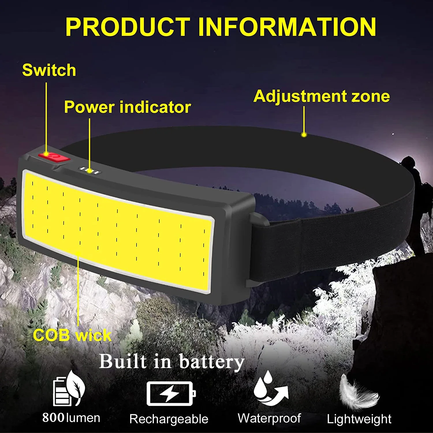 Tragbare COB-LED-Stirnlampen f – Outdoor Usb Power Bank Bewertung und Preis