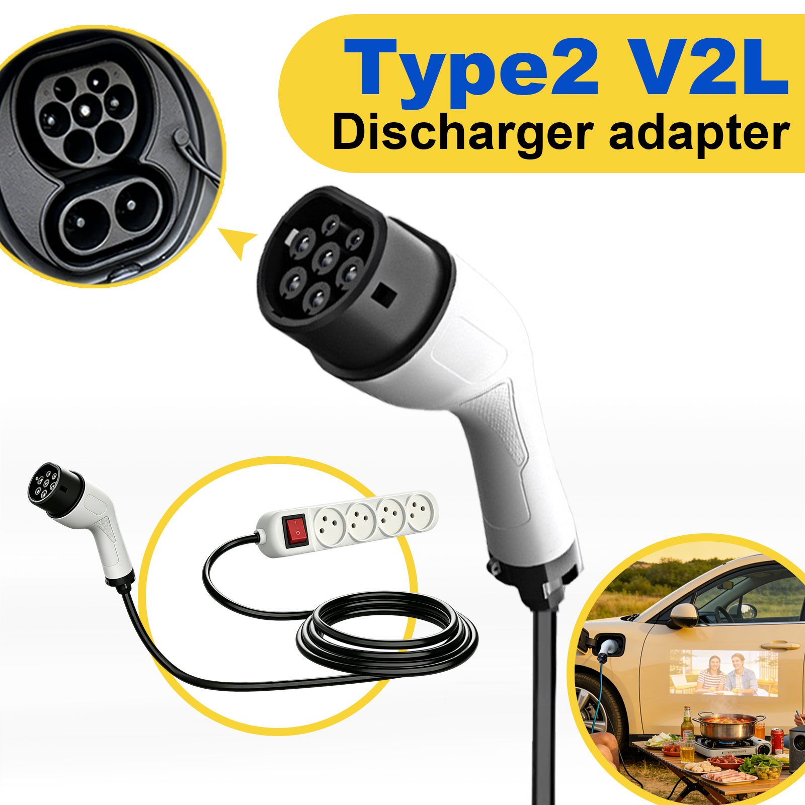 Typ2 V2L Entladeadapter Israel – Outdoor Power Station Bewertung und Preis