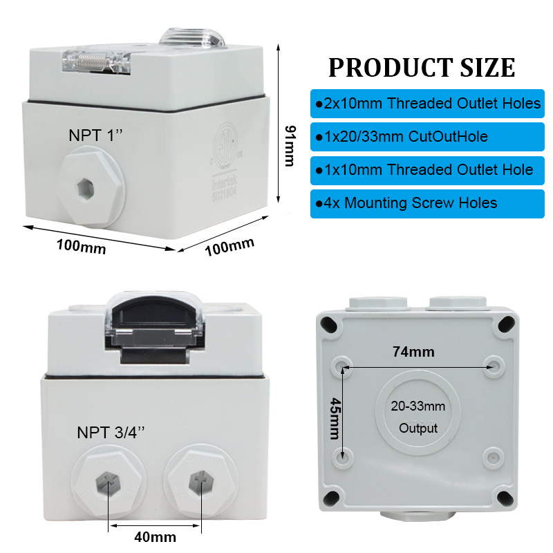 125/250V 20A Generator RV Powe – Outdoor Power Receptacle Box Bewertung und Preis