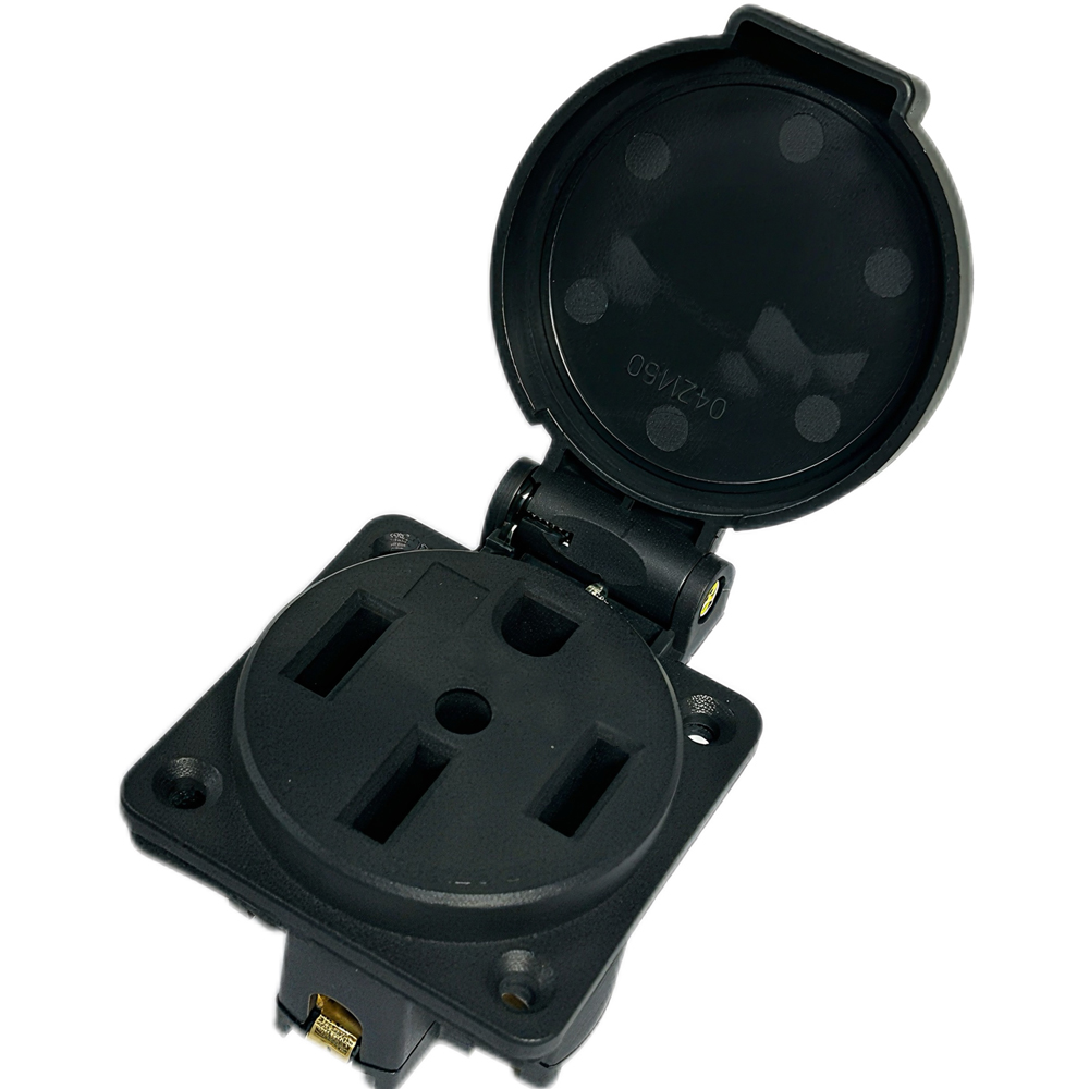 Schwarze Wasserdichte 50 Amper – Outdoor Power Receptacle Box Bewertung und Preis